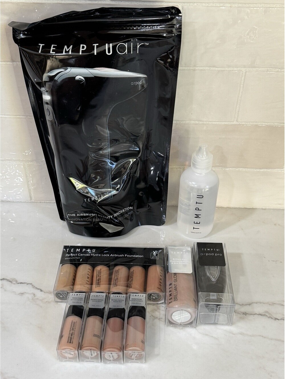 TEMPTU Air Premier Airbrush Kit 14 Piece Set Medium/ Tan